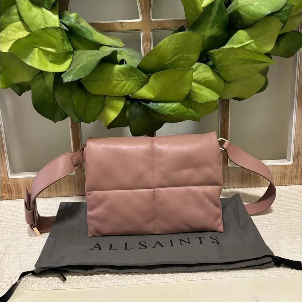 ALL SAINTS Vittoria Leather Shoulder Bag